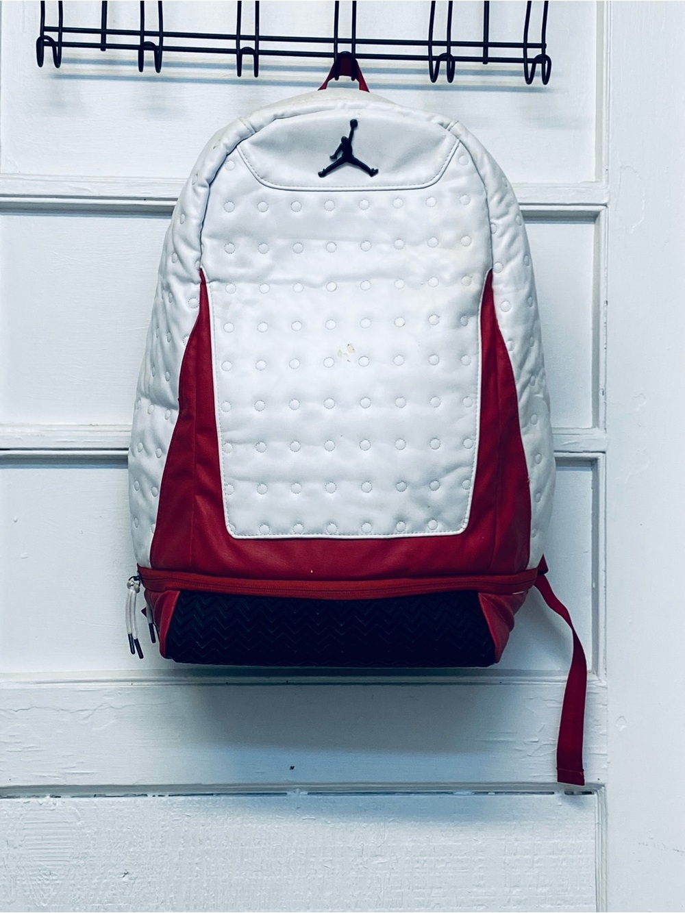 Air Jordan 13 RETRO Backpack White/Red Nike Adjustable Japan